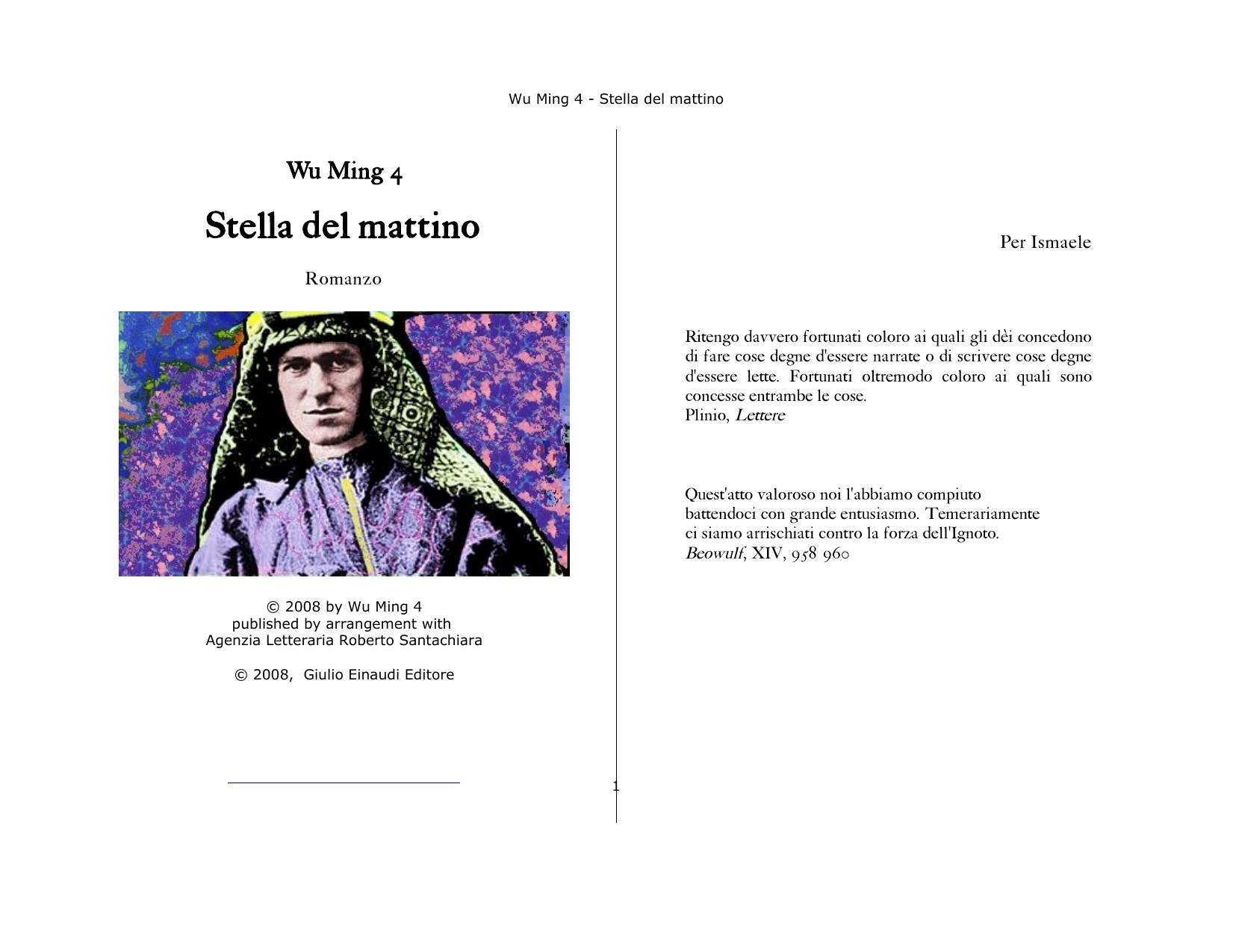 Wu Ming 4 by Stella del mattino