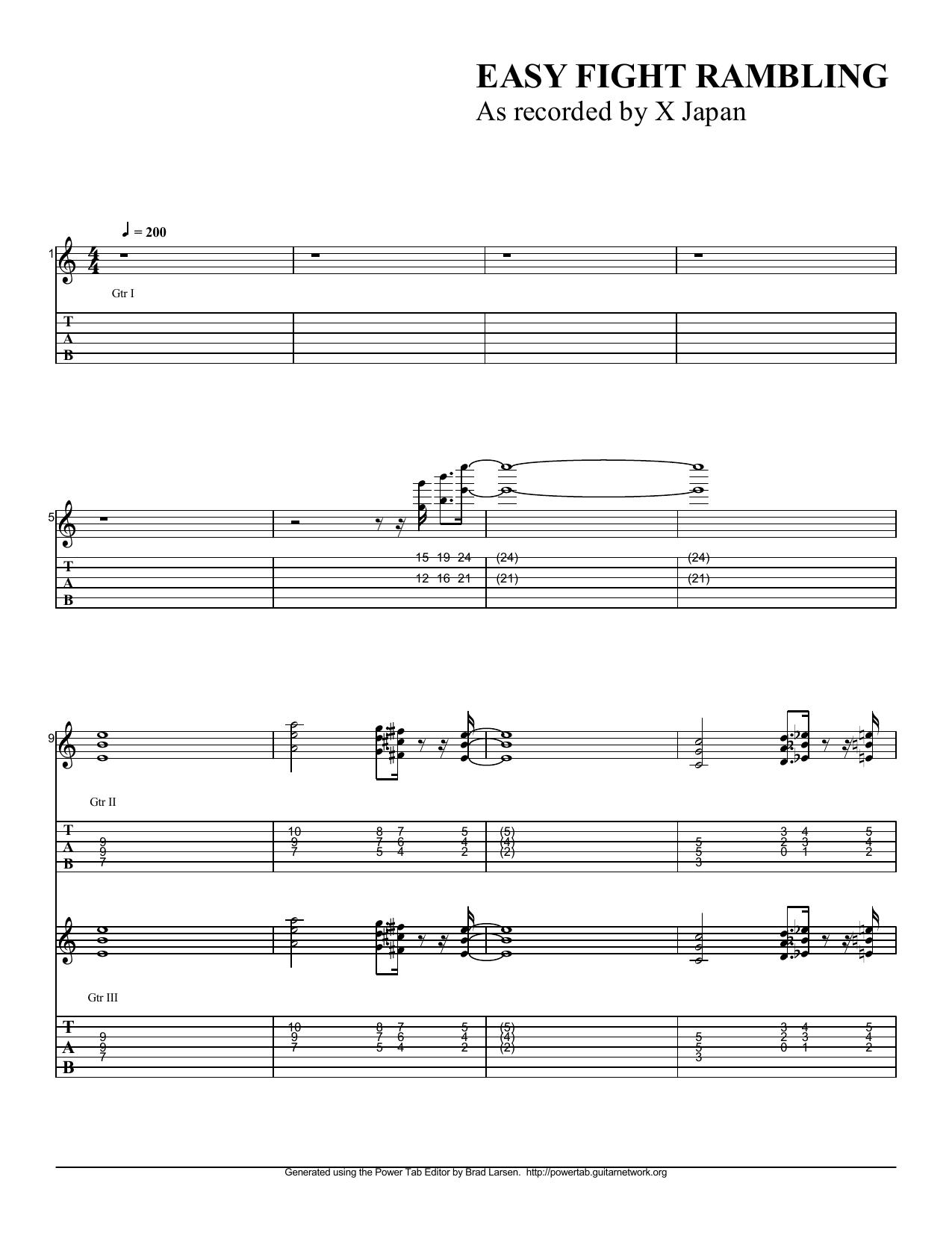 X Japan - Easy Fight Rambling.p by princess