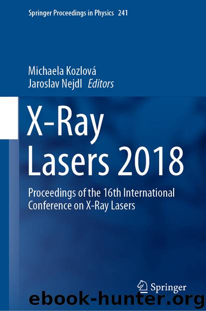 X-Ray Lasers 2018 by Michaela Kozlová & Jaroslav Nejdl