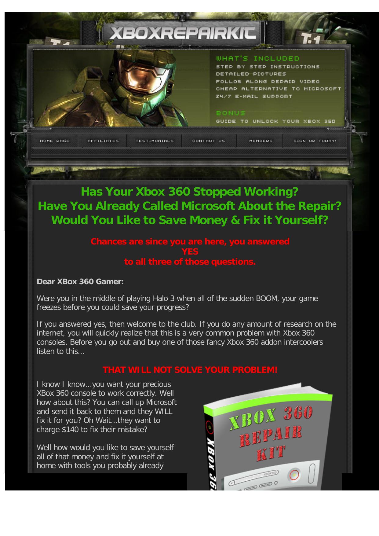 XBoxRepairKit - Free XBox 360 Or Cash Prize - Excellent Conversions. by Best of Kuszter's Collection