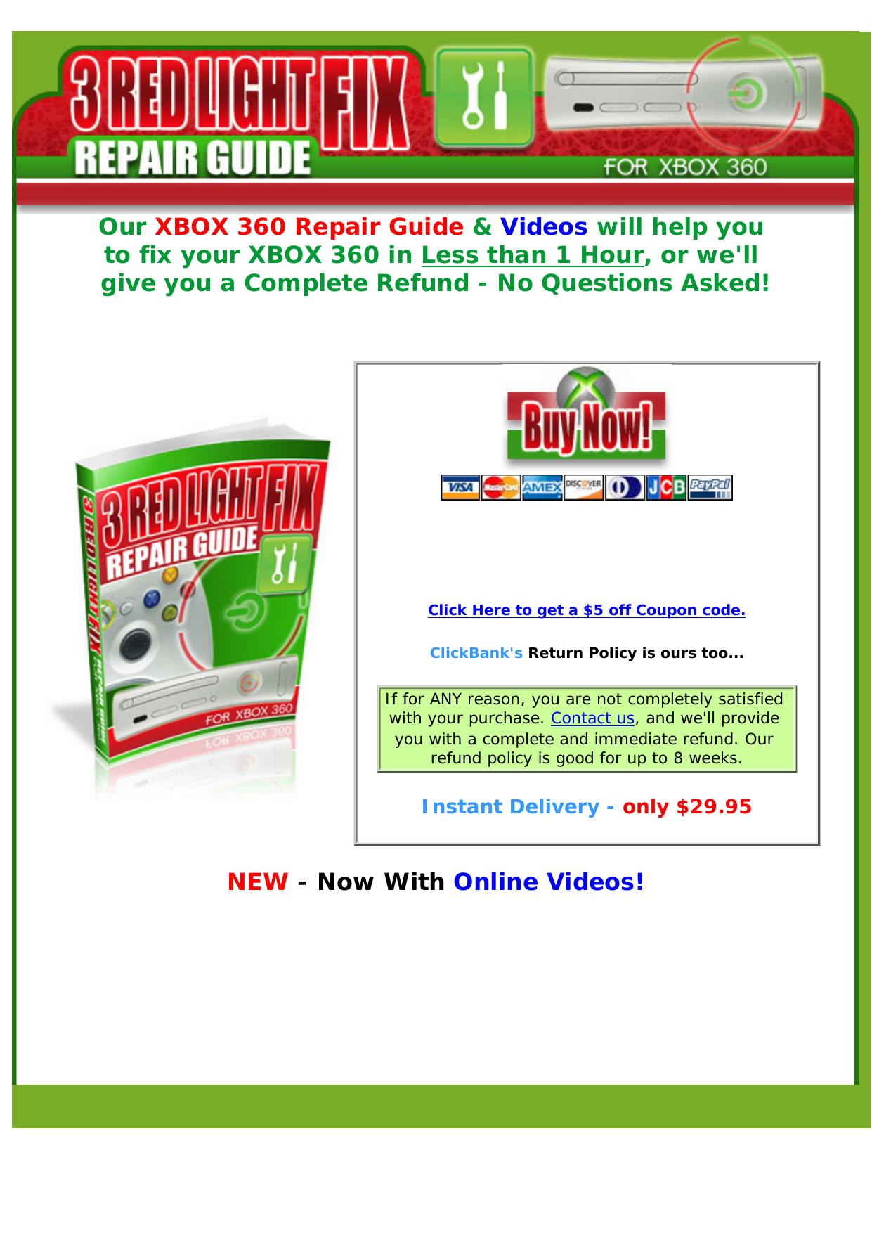 Xbox 360 Repair Guide - New Promotional Videos For Easy YouTube Sales. by Best of Kuszter's Collection