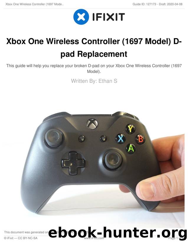 Xbox One Wireless Controller (1697 Model) D-pad Replacement by Unknown