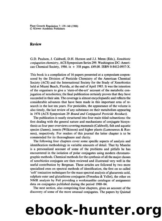 Xenobiotic conjugation chemistry by Unknown