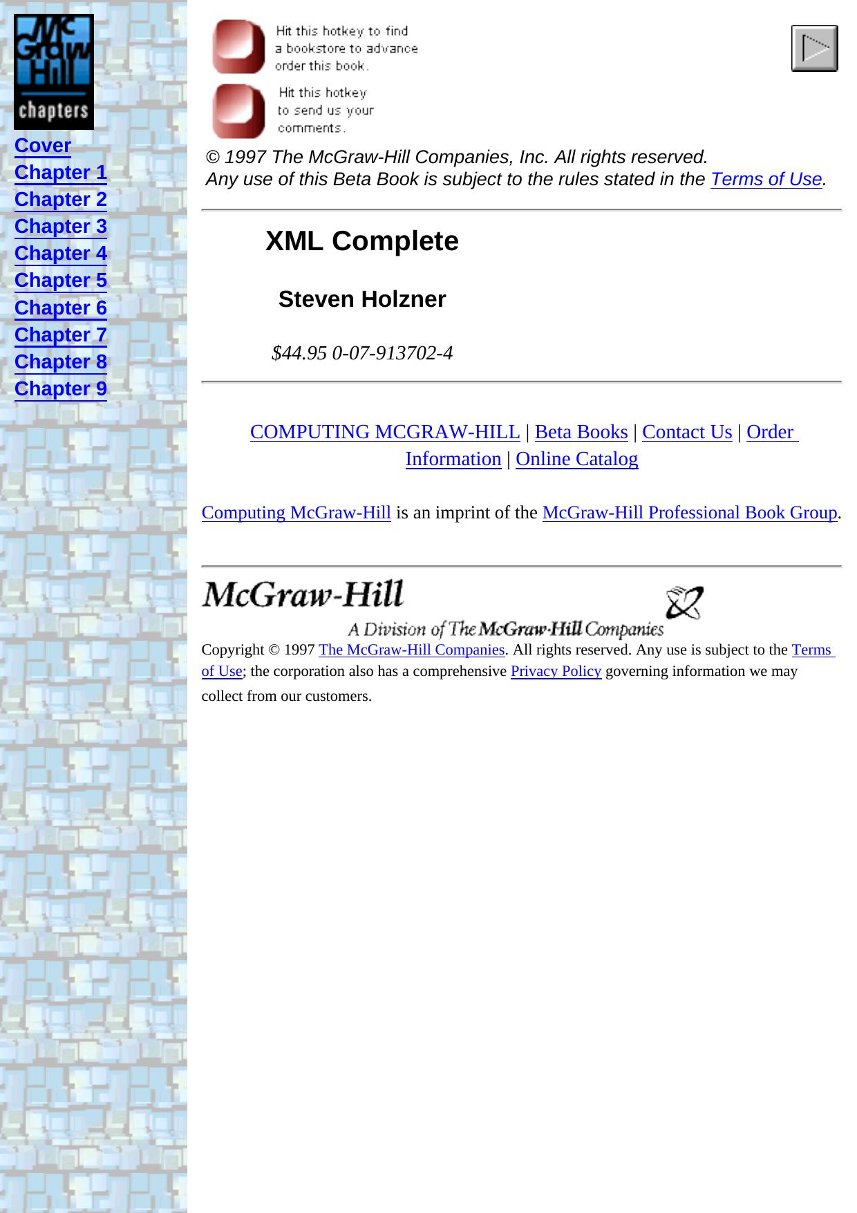 Xml Complete (Mcgraw Hill Complete Series) by Steven Holzner