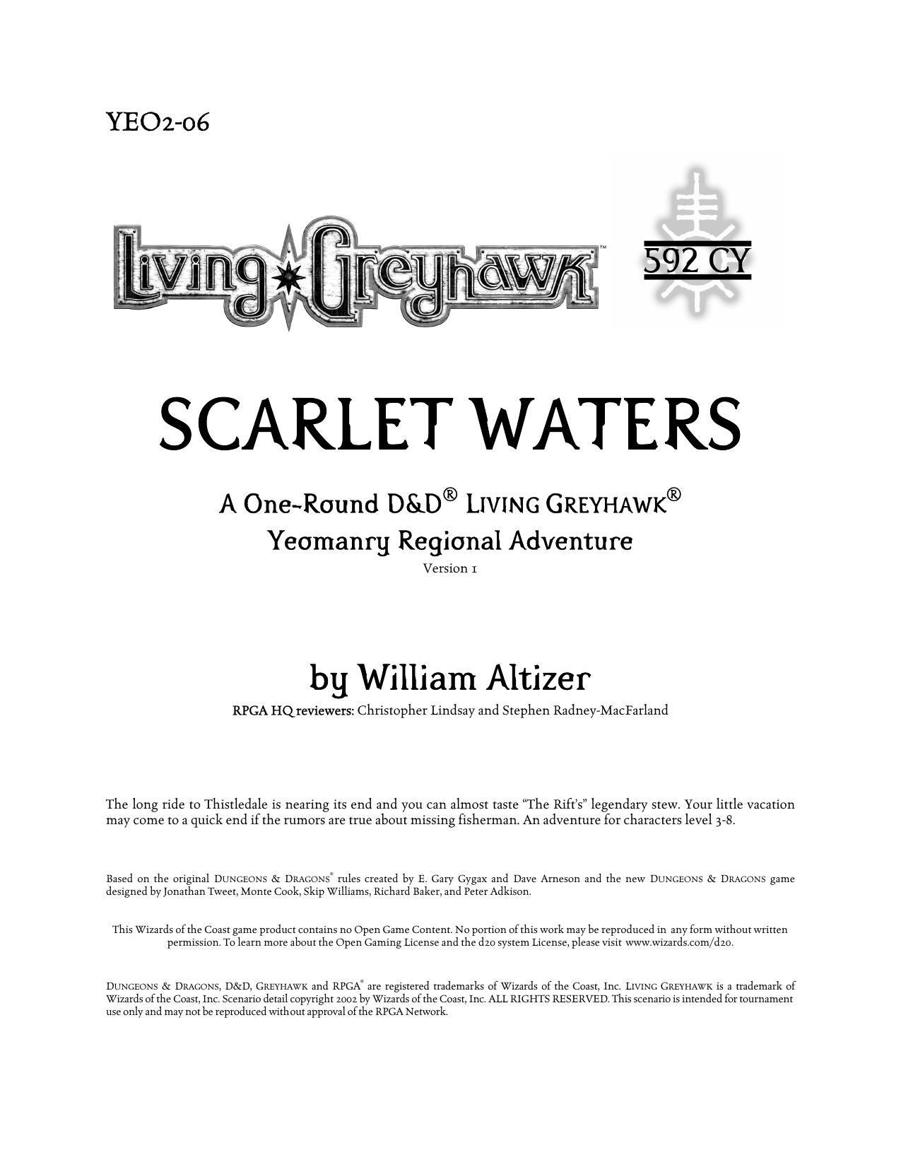YEO2-06 Scarlet Waters by Unknown