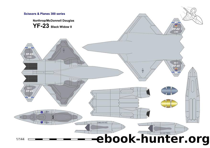 YF-23 Black Widow II Scissors and Planes 144 by Сергей