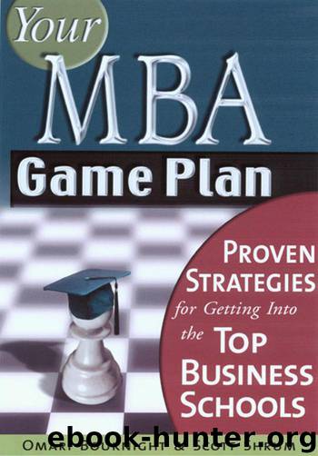 YOUR MBA GAME PLAN by Omari Bouknight & Scott Shrum