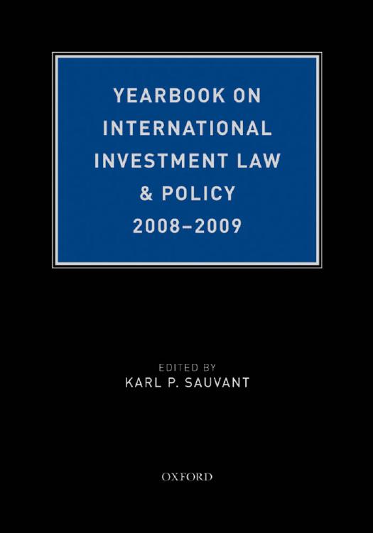 Yearbook on International Investment Law & Policy 2008-2009 by Karl P Sauvant