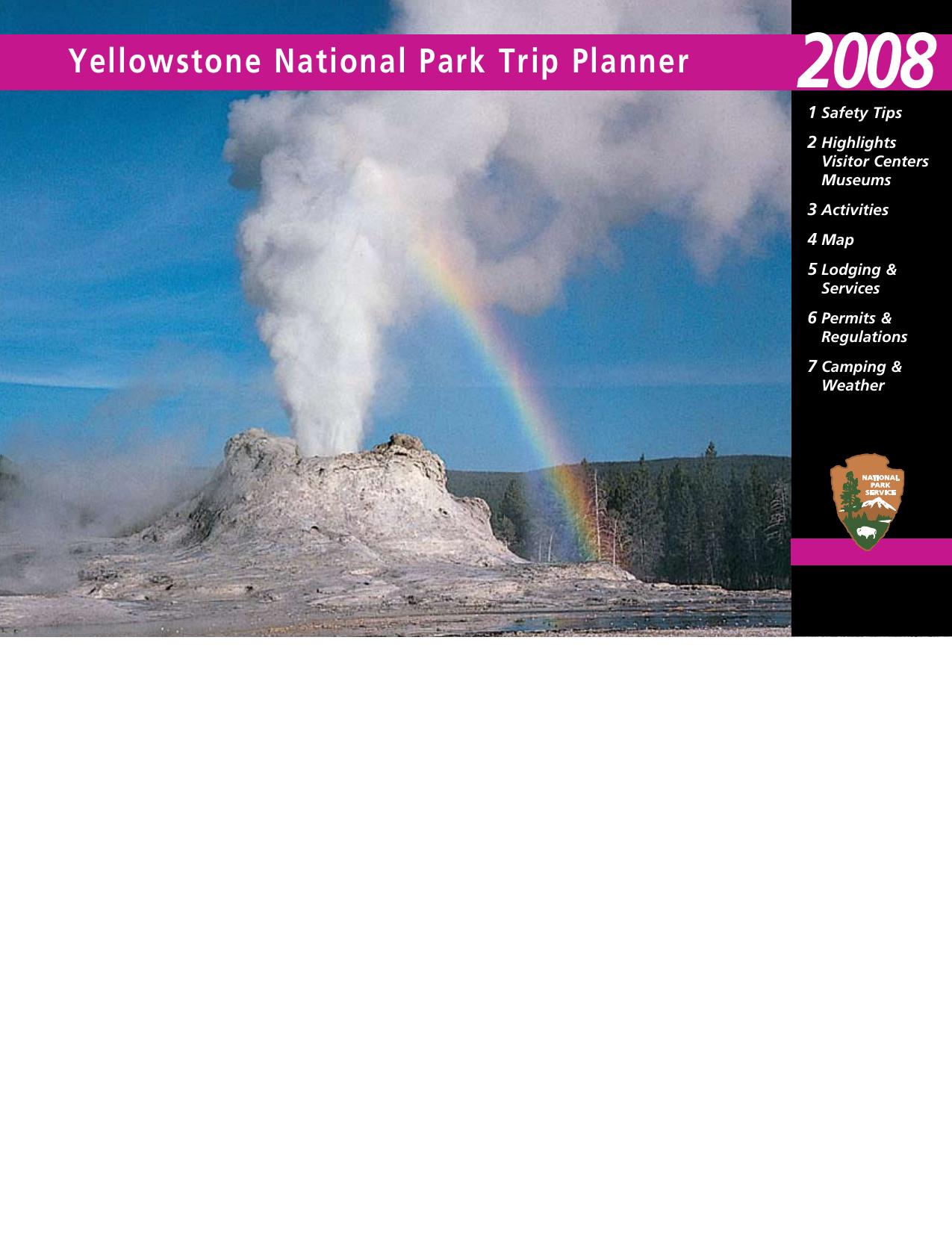 Yellowstone National Park trip planner by Yellowstone National Park