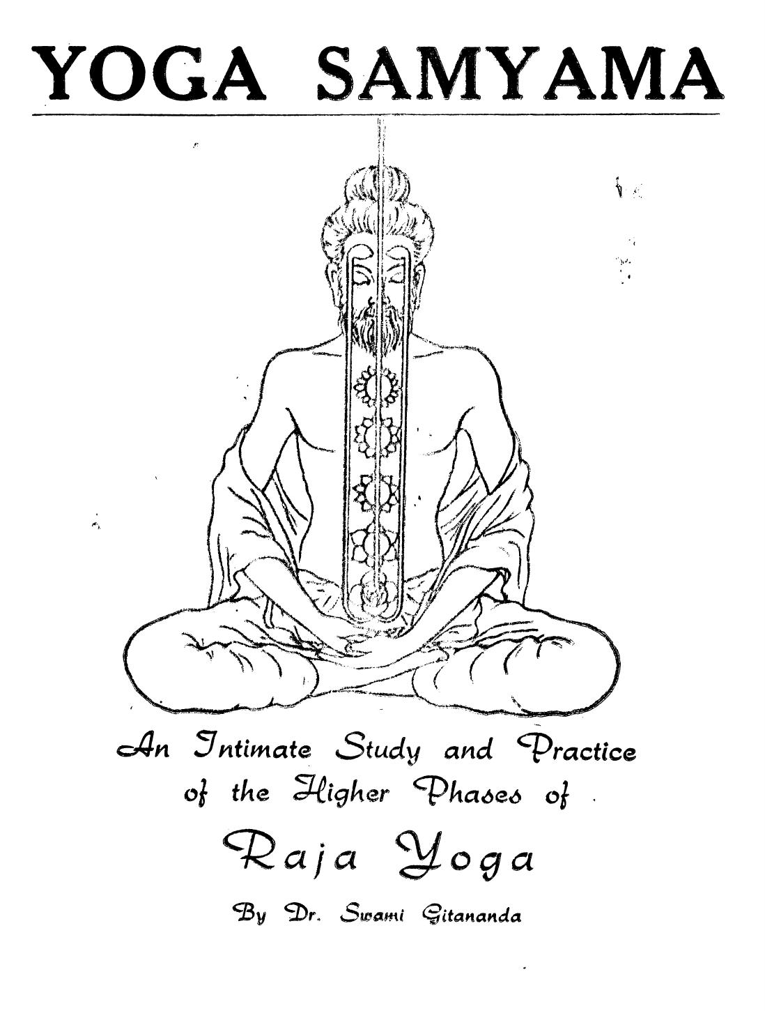 Yoga Samyama by Swami Gitananda