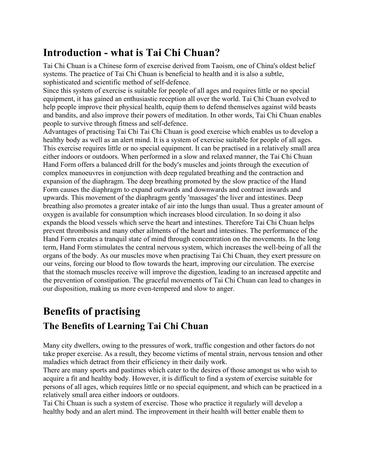 Yoga by Tai Chi Chuan