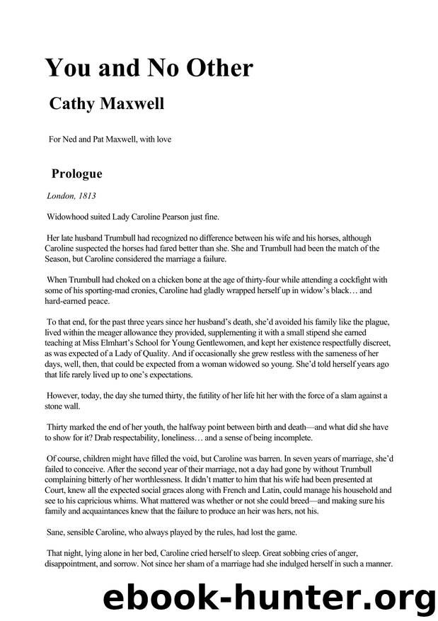 You & No Other by Cathy Maxwell - 01
