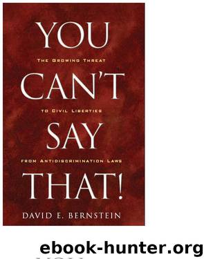 You Can't Say That! by Berstein David E
