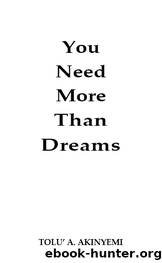 You Need More Than Dreams by Tolu' A. Akinyemi
