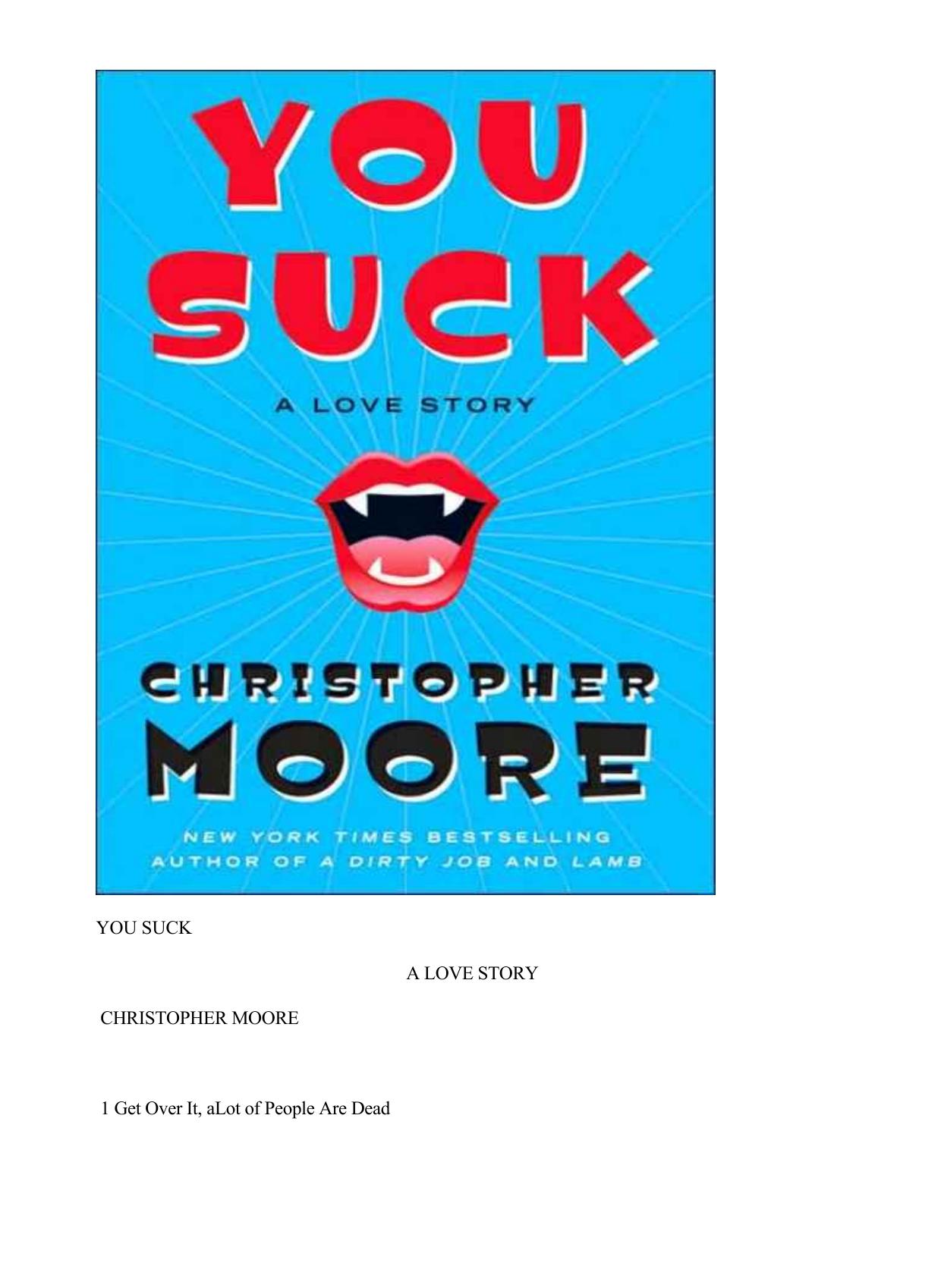 You Suck: A Love Story by Christopher Moore
