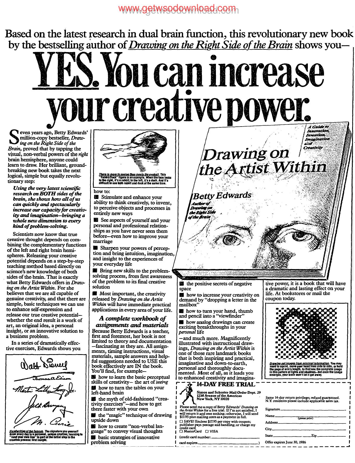 You can increase your creative powers by Unknown