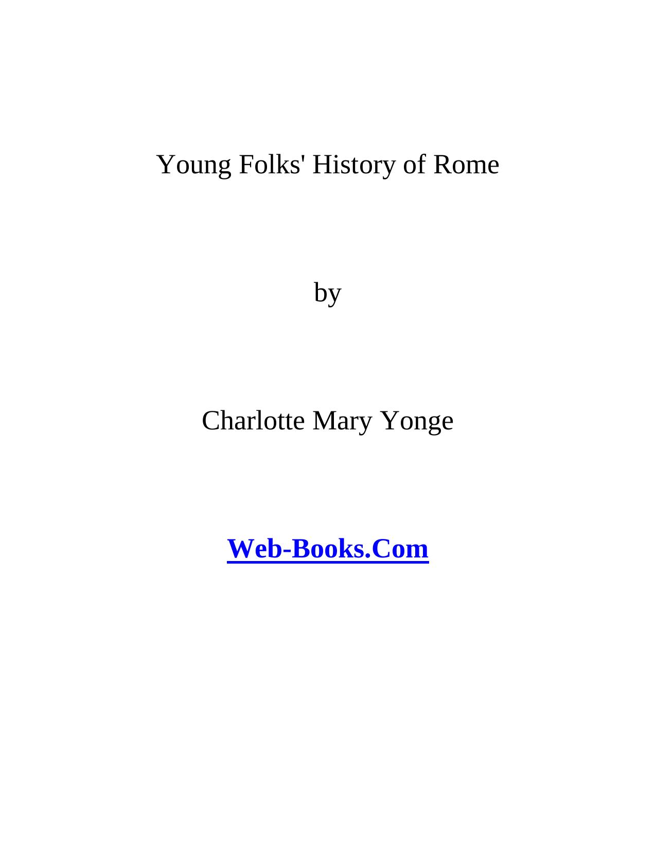 Young Folks' History of Rome by SPG