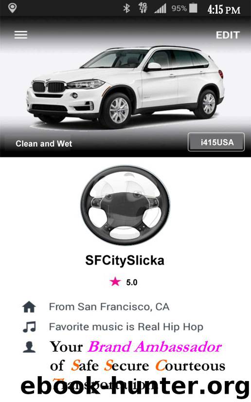 Your Brand Ambassador of Safe, Secure, Courteous Transportation by SF CitySlicka