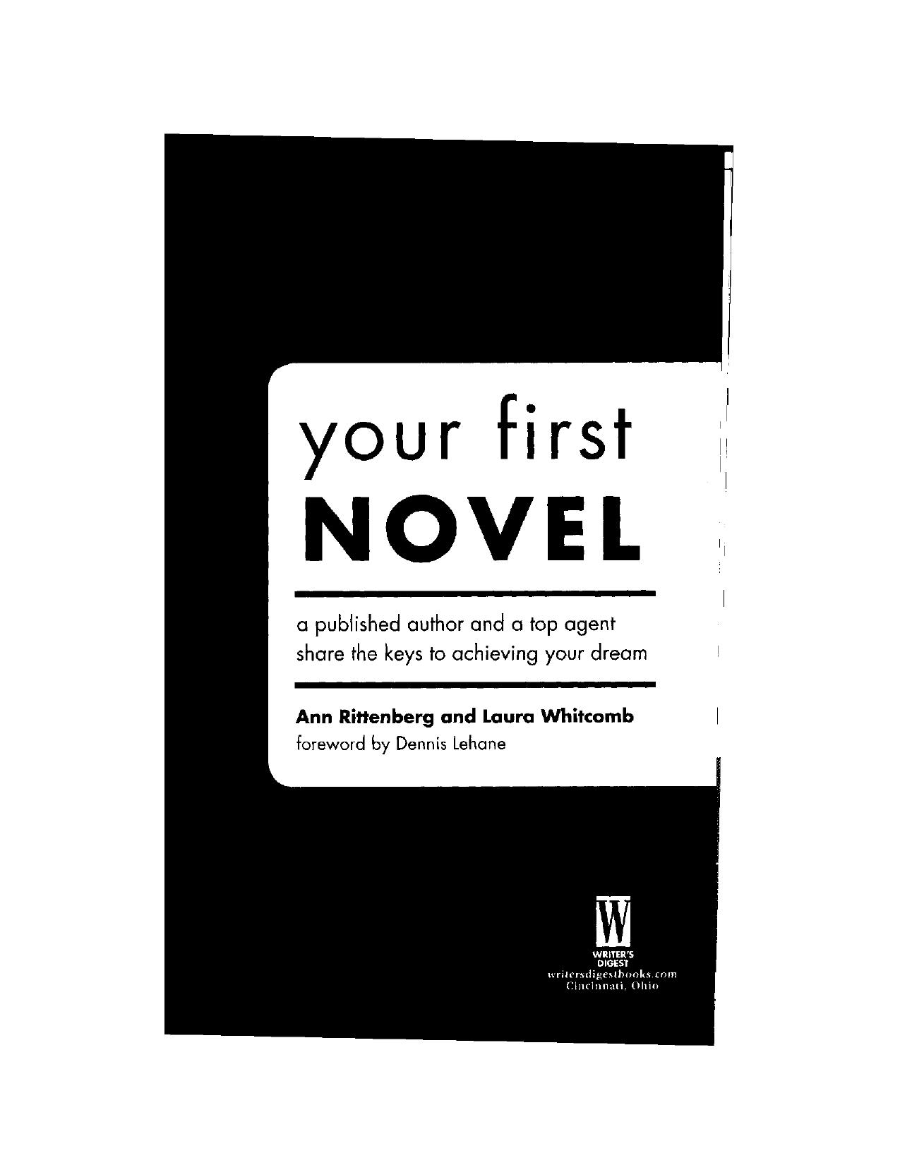 Your First Novel by Ann Rittenberg