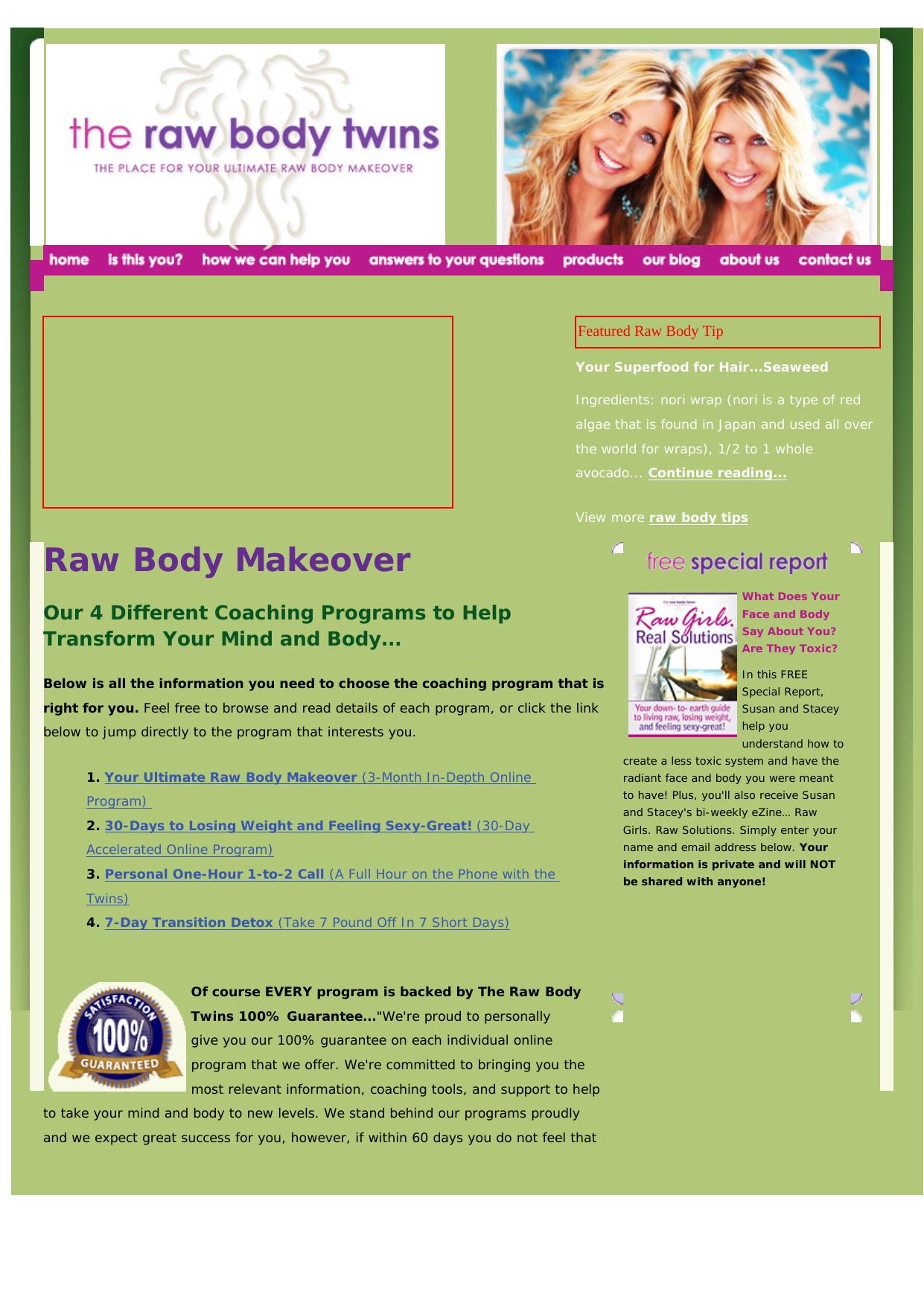 Your Raw Body Makeover. by Best of Kuszter's Collection