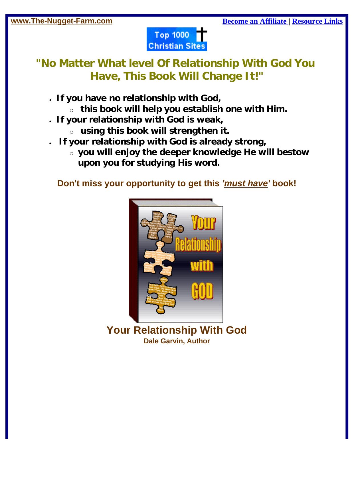 Your Relationship With God. by Best of Kuszter's Collection
