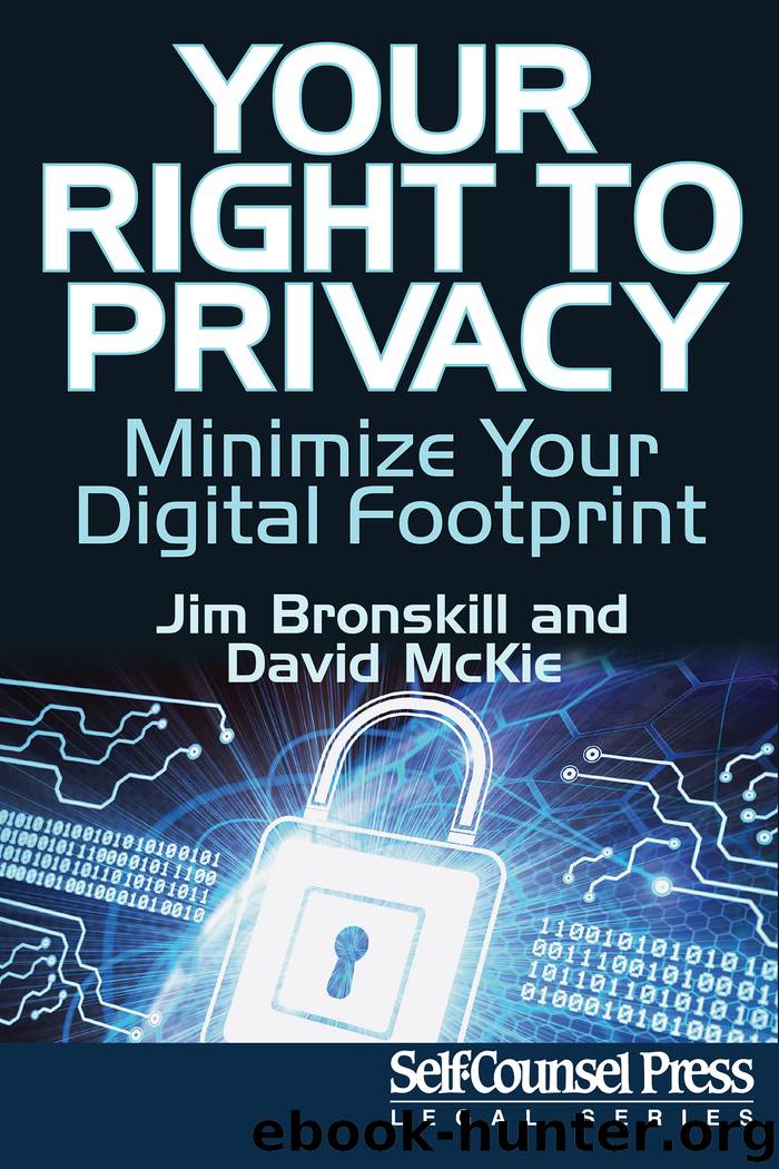 Your Right to Privacy by Jim Bronskill & David McKie