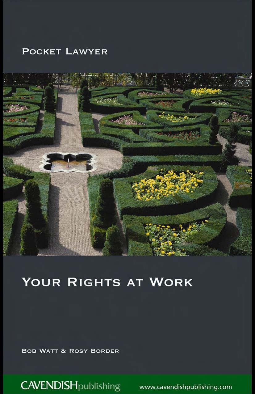 Your Rights at Work 2 e (Pocket Lawyer) by Bob Watt