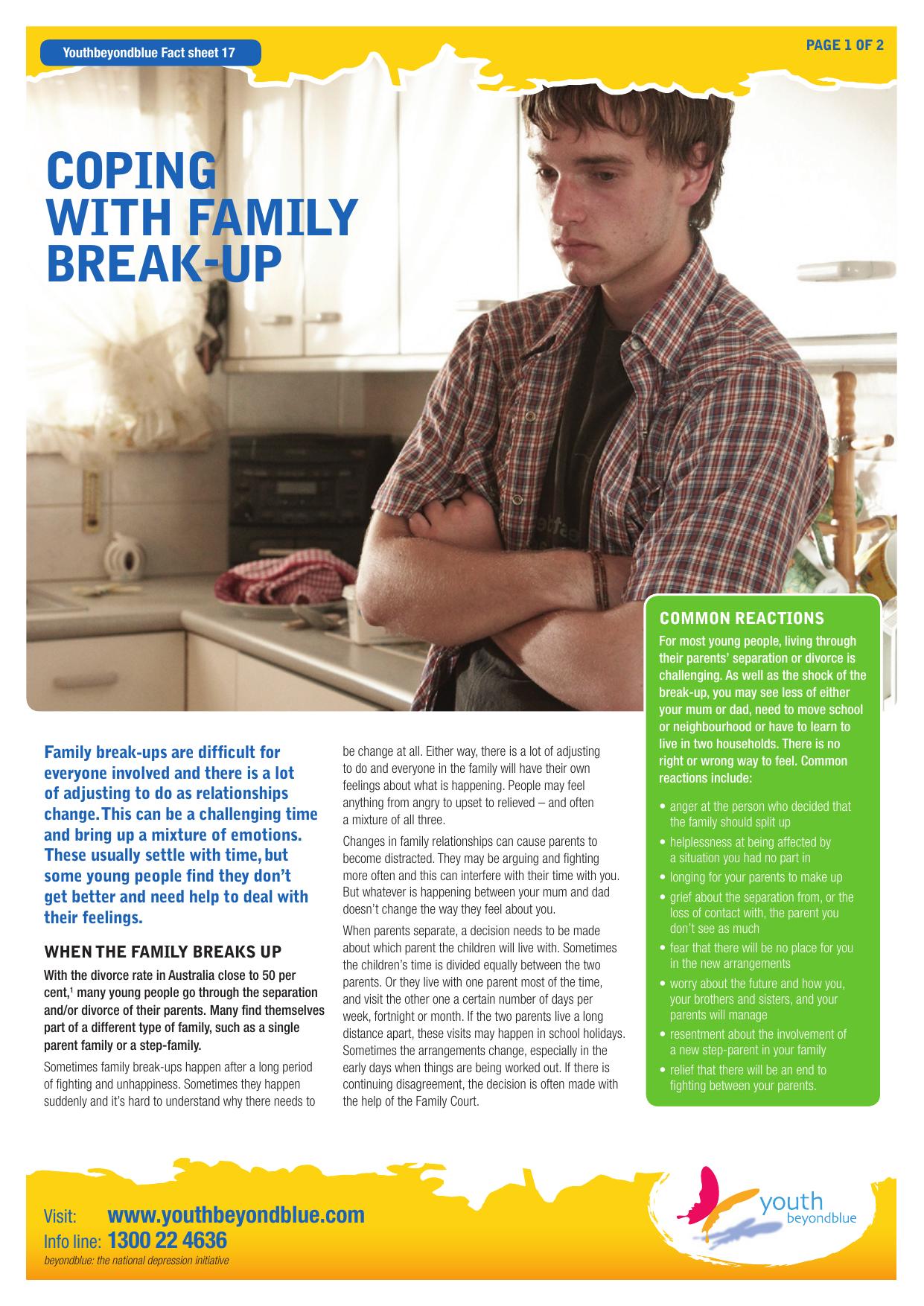 Youth by coping & family break up