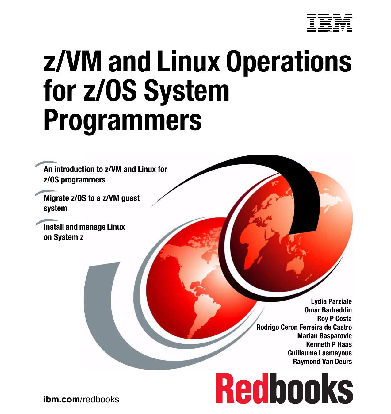 Z Vm and Linux Operations for Z Os System Programmers by IBM Redbooks