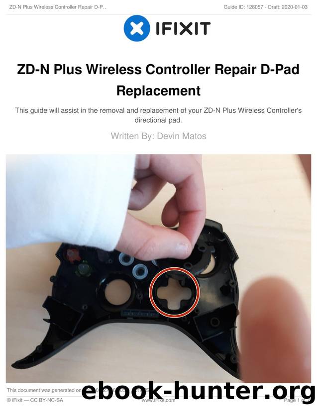 ZD-N Plus Wireless Controller Repair D-Pad Replacement by Unknown