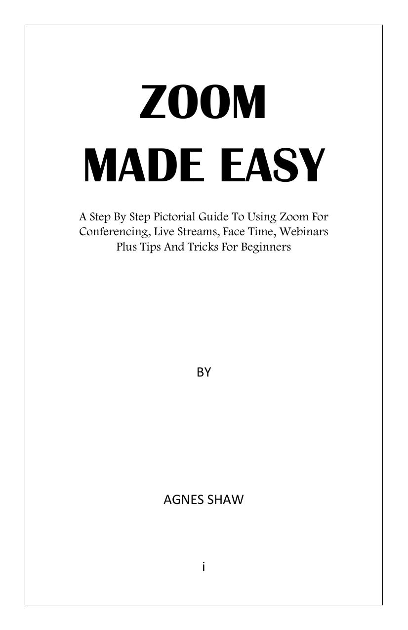 ZOOM MADE EASY by Unknown