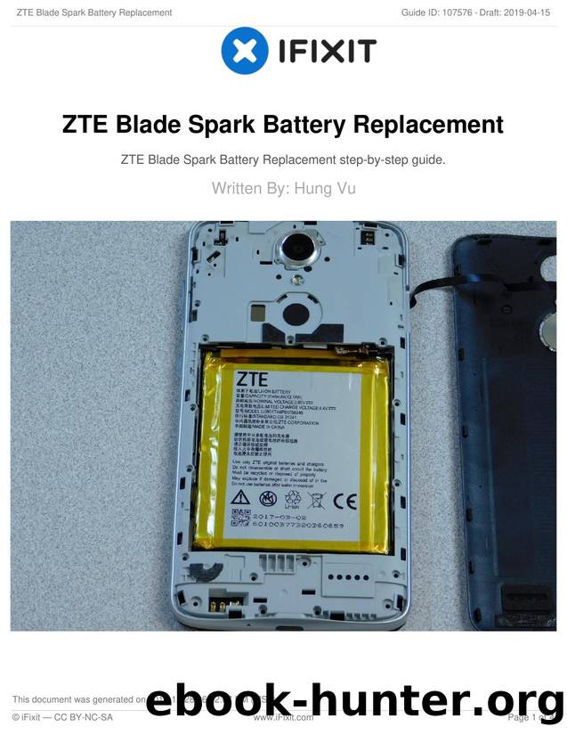 ZTE Blade Spark Battery Replacement by Unknown