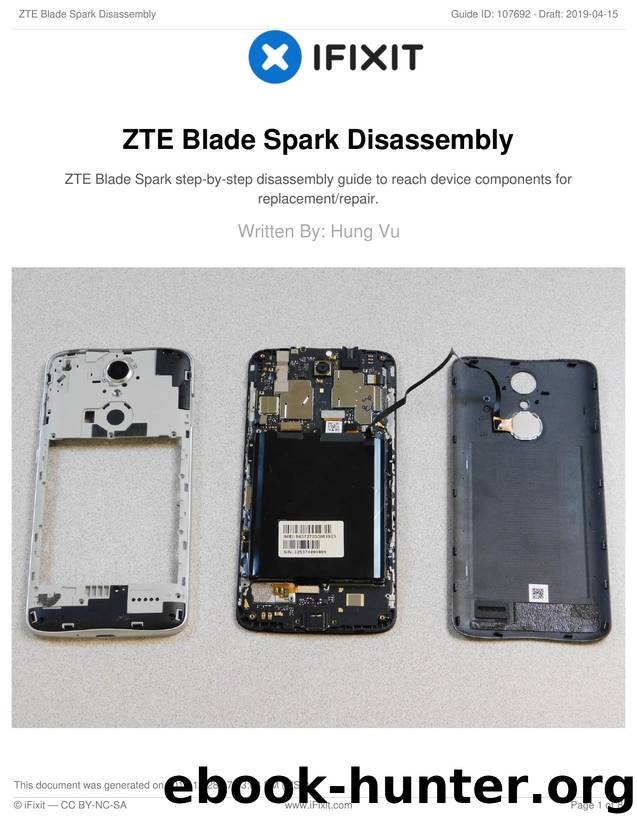 ZTE Blade Spark Disassembly by Unknown