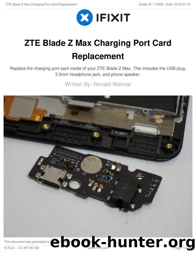 ZTE Blade Z Max Charging Port Card Replacement by Unknown