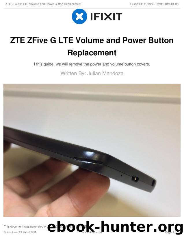 ZTE ZFive G LTE Volume and Power Button Replacement by Unknown