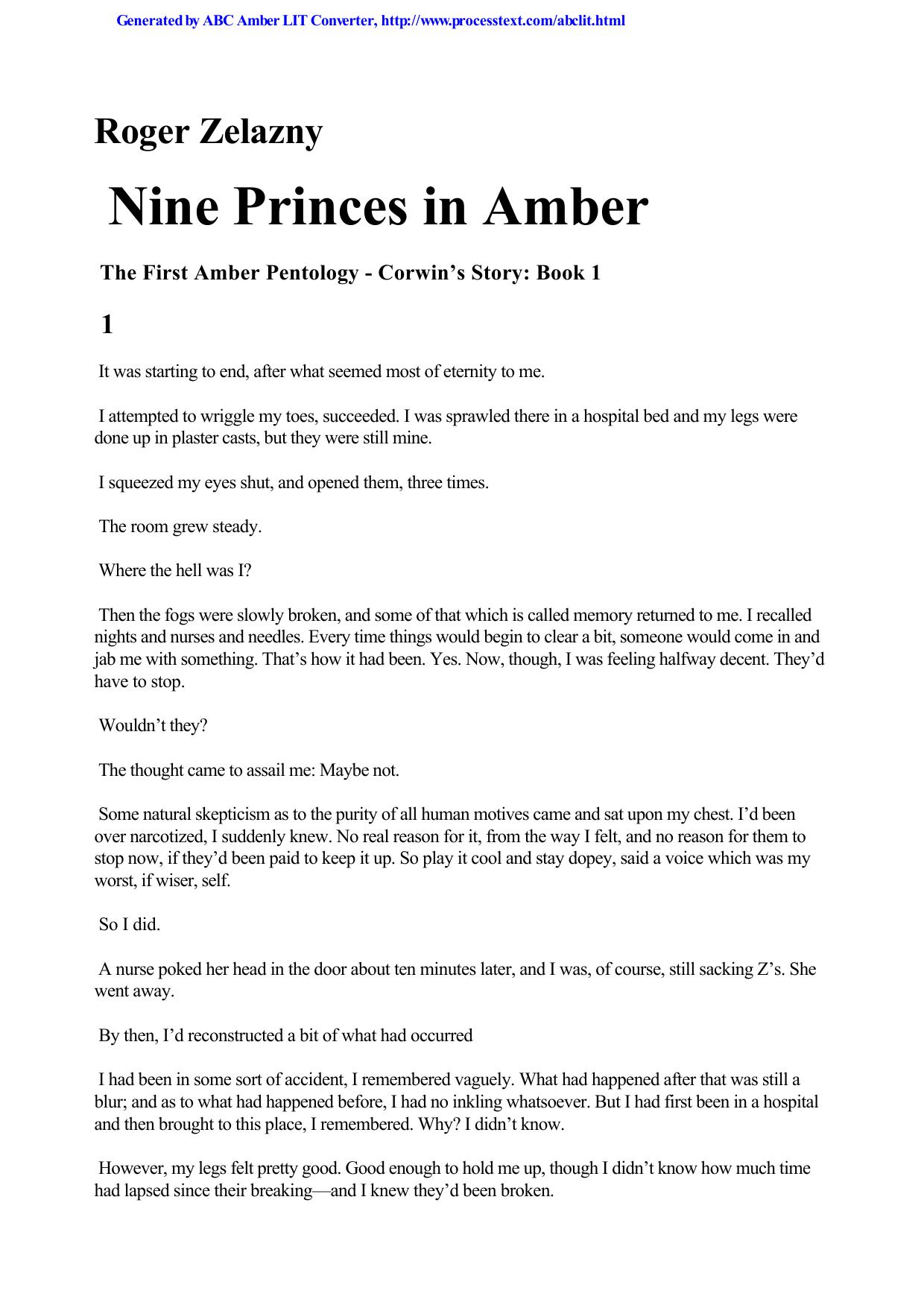 Zelazny, Roger - The Great Book of Amber by The Complete Amber Chronicles 1-10