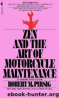 Zen And The Art Of Motorcycle Maintenance by Robert M Pirsig