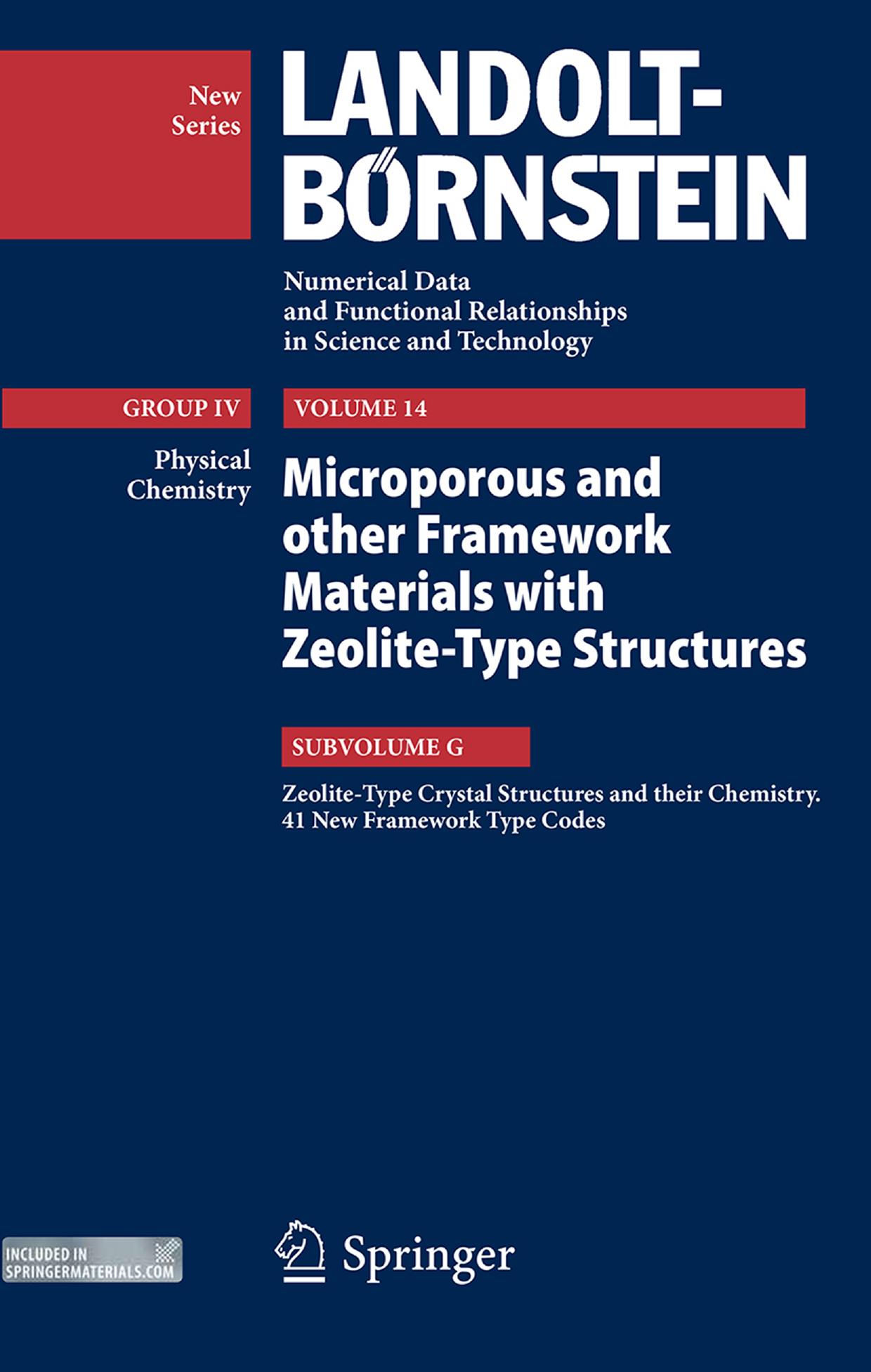 Zeolite-Type Crystal Structures and their Chemistry. 41 New Framework Type Codes by R. X. Fischer W. H. Baur (eds.)