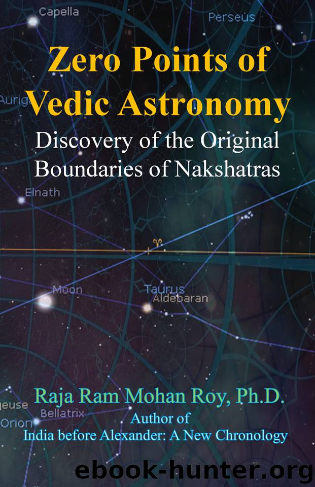 Zero Points of Vedic Astronomy: Discovery of the Original Boundaries of Nakshatras by Roy Raja Ram Mohan