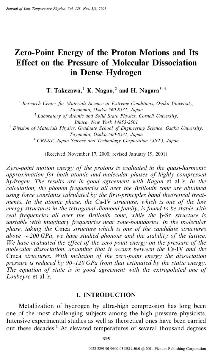 Zero-Point Energy of the Proton Motions and Its Effect on the Pressure of Molecular Dissociation in Dense Hydrogen by Unknown