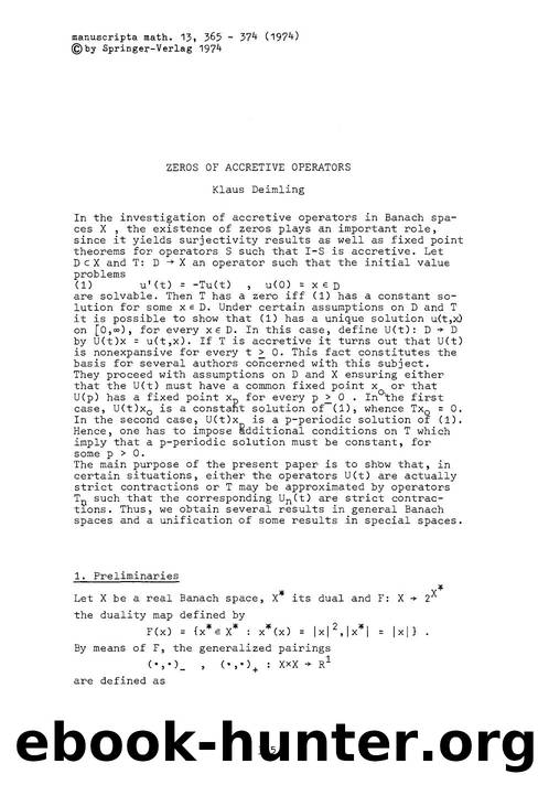 Zeros of accretive operators by Unknown