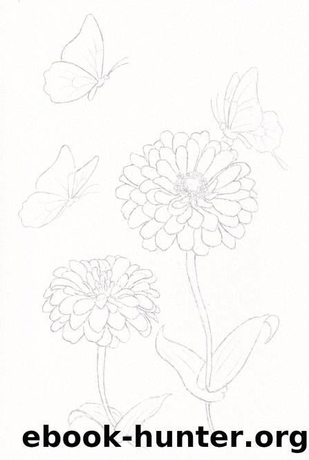 Zinnia and Butterflies by Unknown