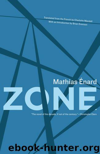 Zone by Mathias Énard