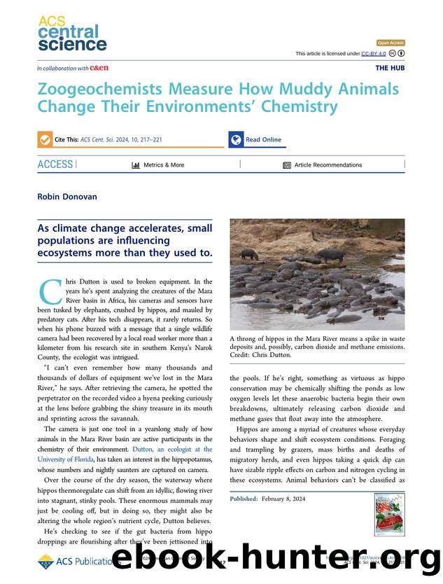 Zoogeochemists Measure How Muddy Animals Change Their Environmentsâ Chemistry by Robin Donovan