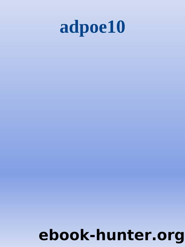 adpoe10 by Defence Of Poetry A