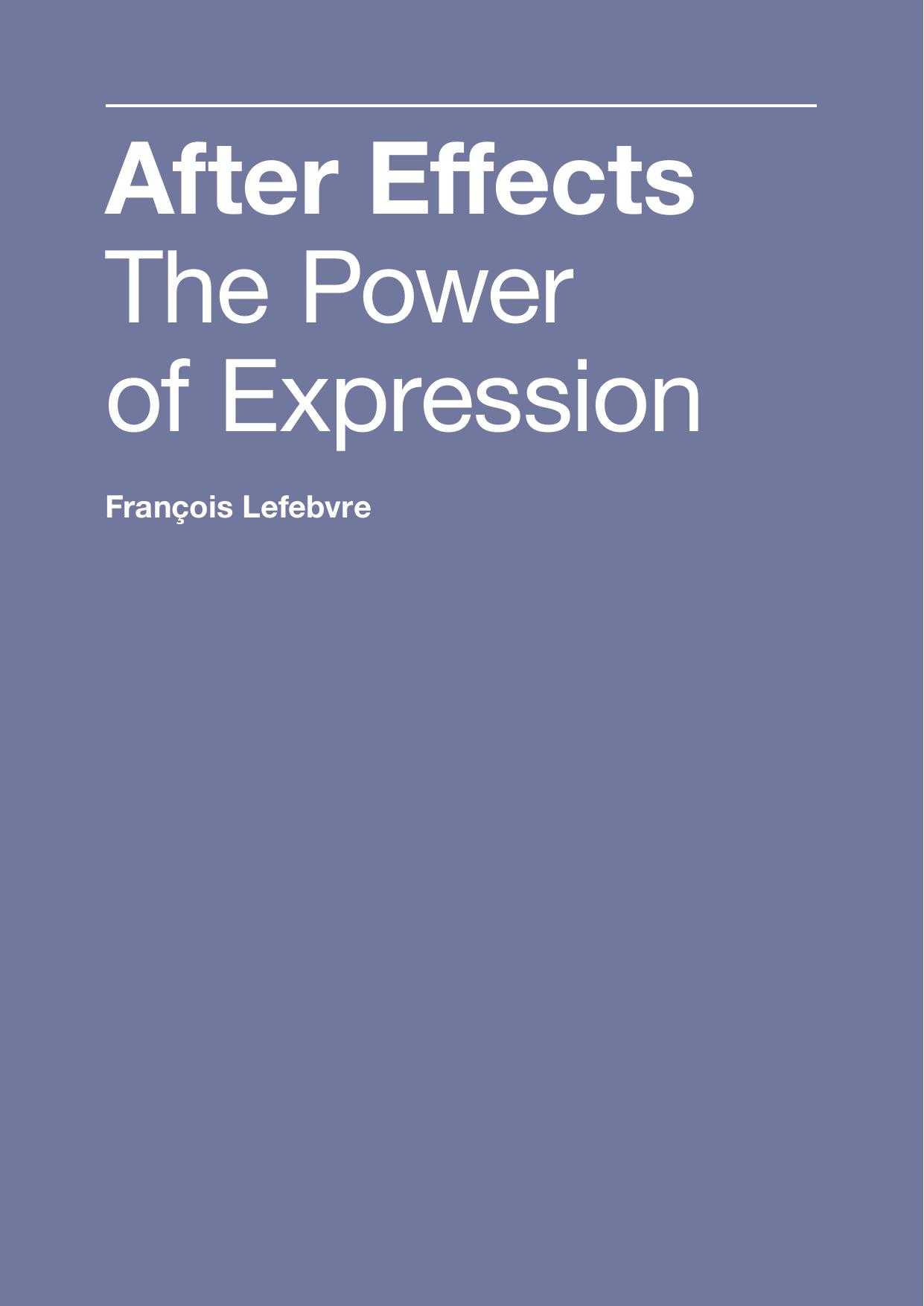 after-effects-the-power-of-expression by Unknown