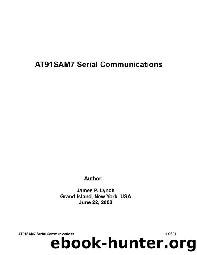 at91sam7 serial communications by Unknown