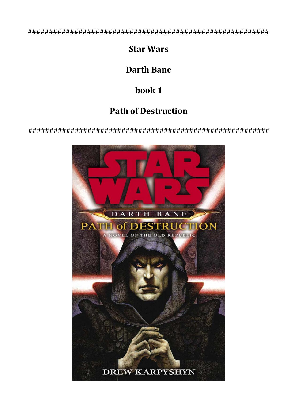 b1 Darth Bane by Path of Destruction