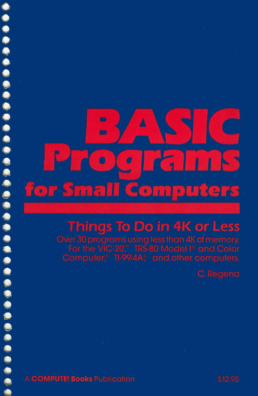 basic programs for small computers by Unknown