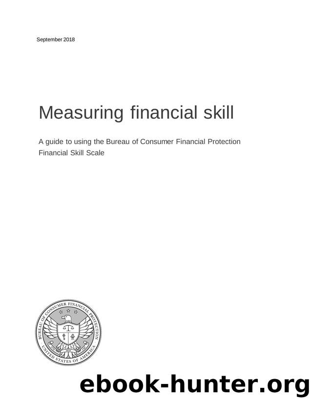bcfp financial-well-being measuring-financial-skill guide by Bureau of Consumer Financial Protection